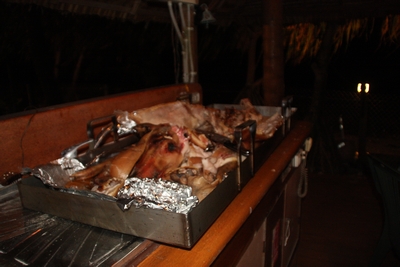 My hog roast on Tuvalu