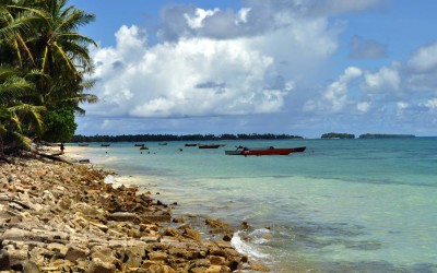 Lagoon side of Fongafale Island, Funafuti Atoll, Tuvalu