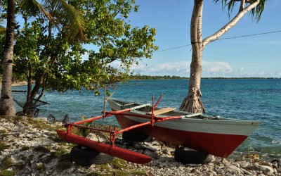 Outrigger canoe, Funafuti Atoll, Tuvalu