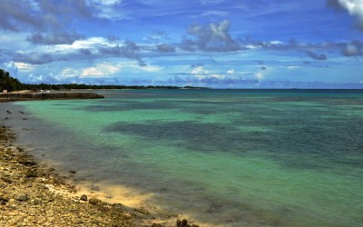 Lagoon side of Fongafale Island, Funafuti Atoll, Tuvalu