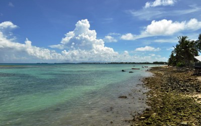 Lagoon side of Fongafale Island, Funafuti Atoll, Tuvalu