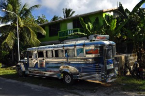 Escaped jeepney, parked somewhere in Vaiaku, Funafuti Atoll, Tuvalu