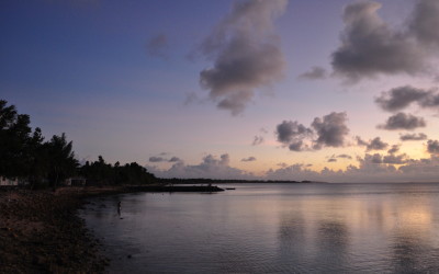 Sunset over Funafuti Lagoon, Tuvalu