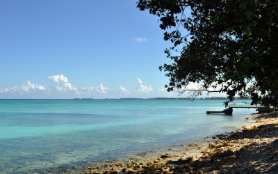 Morning sunshine on Funafuti Lagoon, Tuvalu