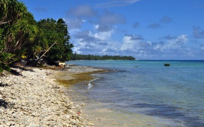 Lagoon side of Fongafale Island, Funafuti Atoll, Tuvalu