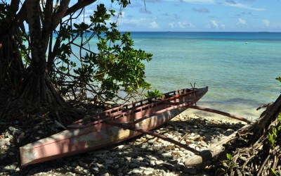 Outrigger canoe, Funafuti Atoll, Tuvalu