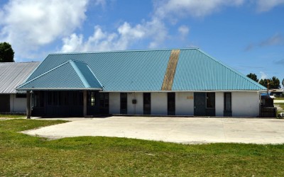 Funafuti International Airport passenger terminal - on a non-flight day