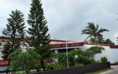 Front of the Vaiaku Lagi Hotel, Funafuti Atoll, Tuvalu
