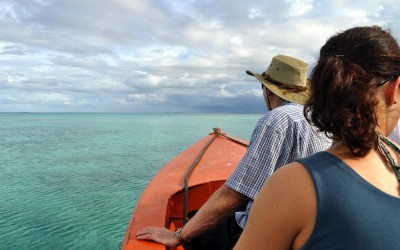 Out on Funafuti Lagoon on the way to Funafala, Tuvalu
