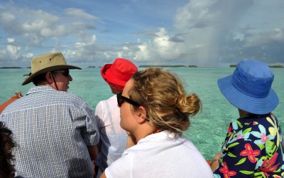 On the boat out on Funafuti Lagoon, Tuvalu