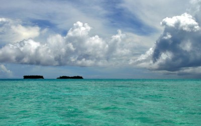 Funafuti Lagoon, taken from near Funafala Island on the return trip to Fongafale, Tuvalu