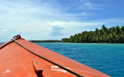 Funafuti Lagoon, taken from near Funafala Island on the return trip to Fongafale, Tuvalu
