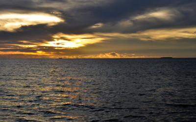 Sunset over Funafuti Lagoon, Tuvalu